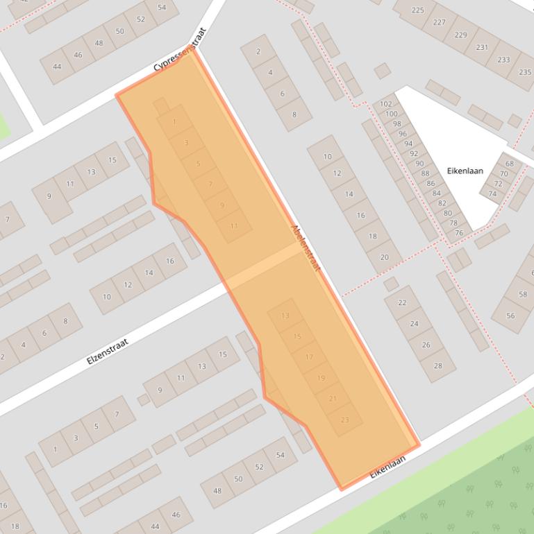 Kaart van postcodegebied 4462BP.