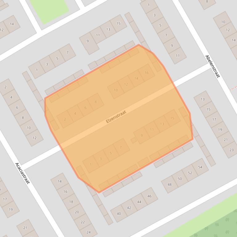 Kaart van postcodegebied 4462BS.