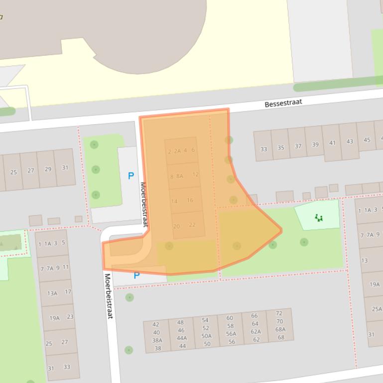 Kaart van postcodegebied 4462CS.