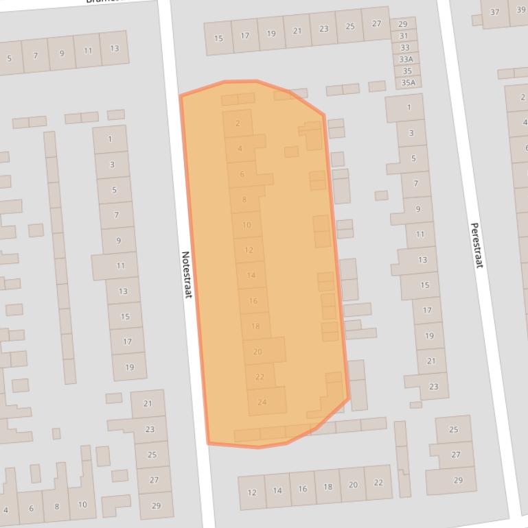 Kaart van postcodegebied 4462EB.