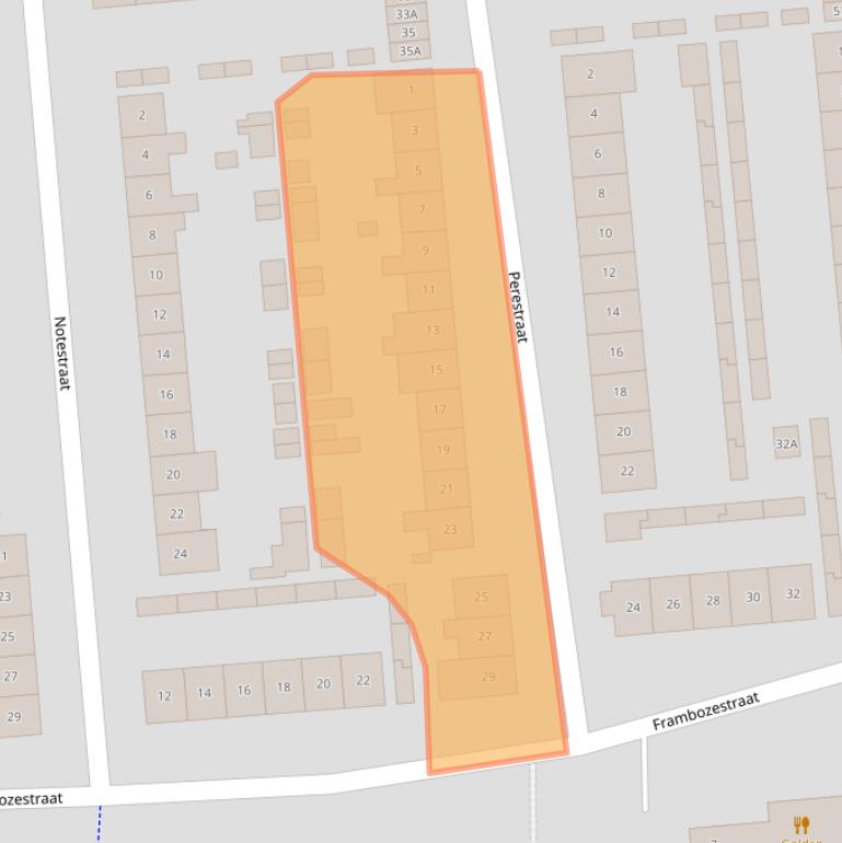 Kaart van postcodegebied 4462EC.