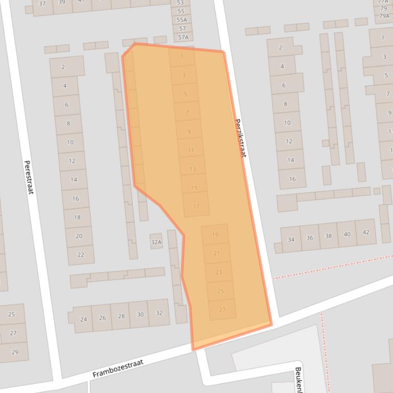 Kaart van postcodegebied 4462EE.