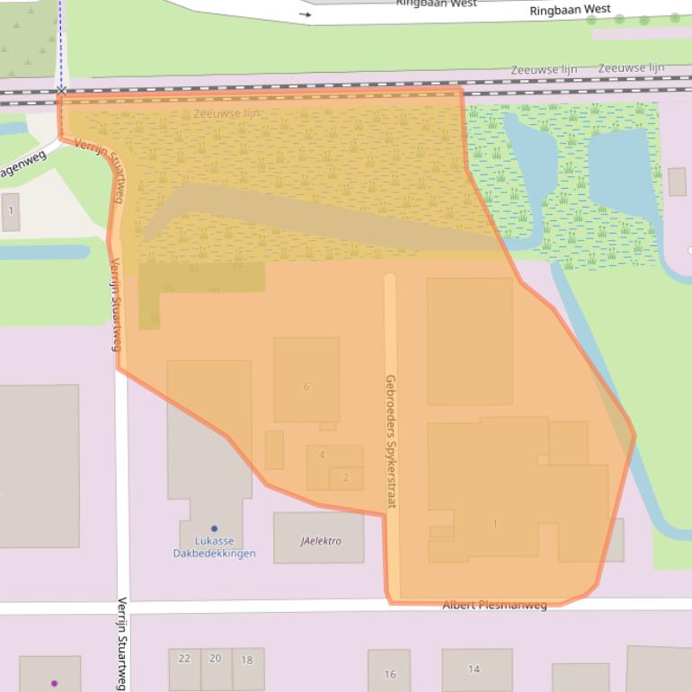 Kaart van postcodegebied 4462GJ.