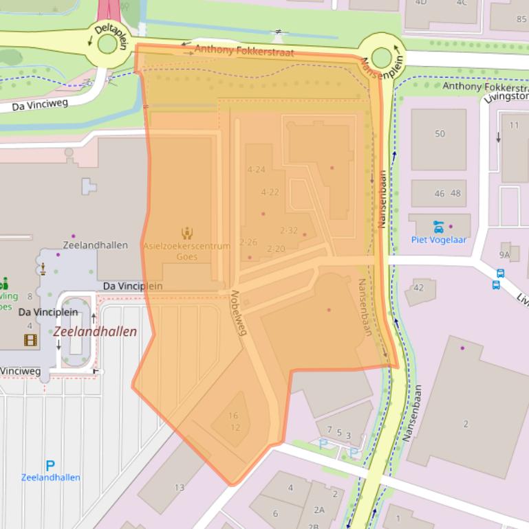 Kaart van postcodegebied 4462GK.