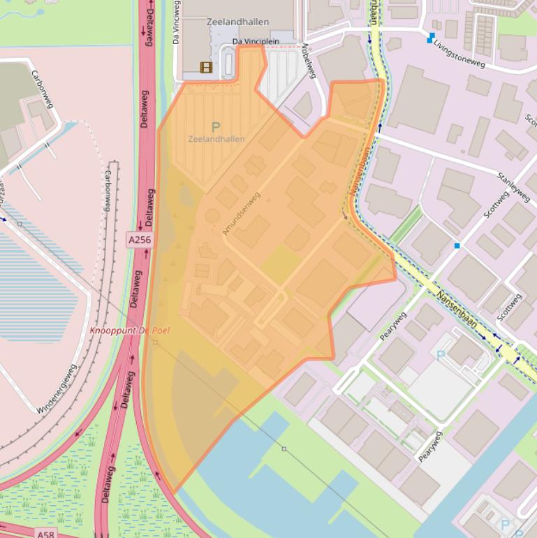 Kaart van postcodegebied 4462GP.