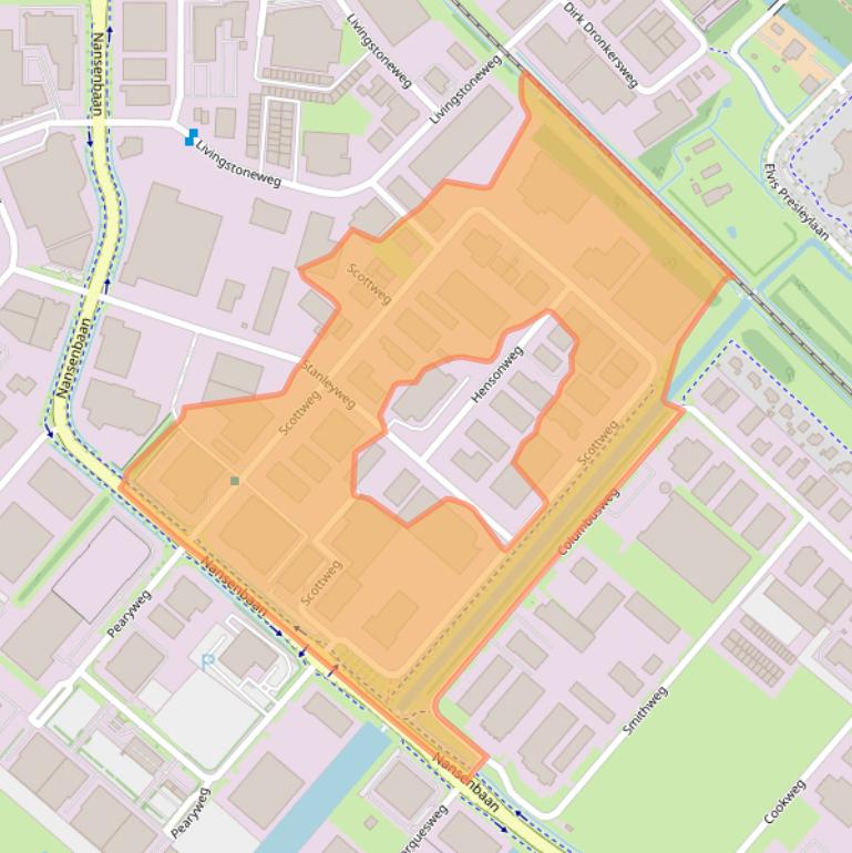 Kaart van postcodegebied 4462GS.