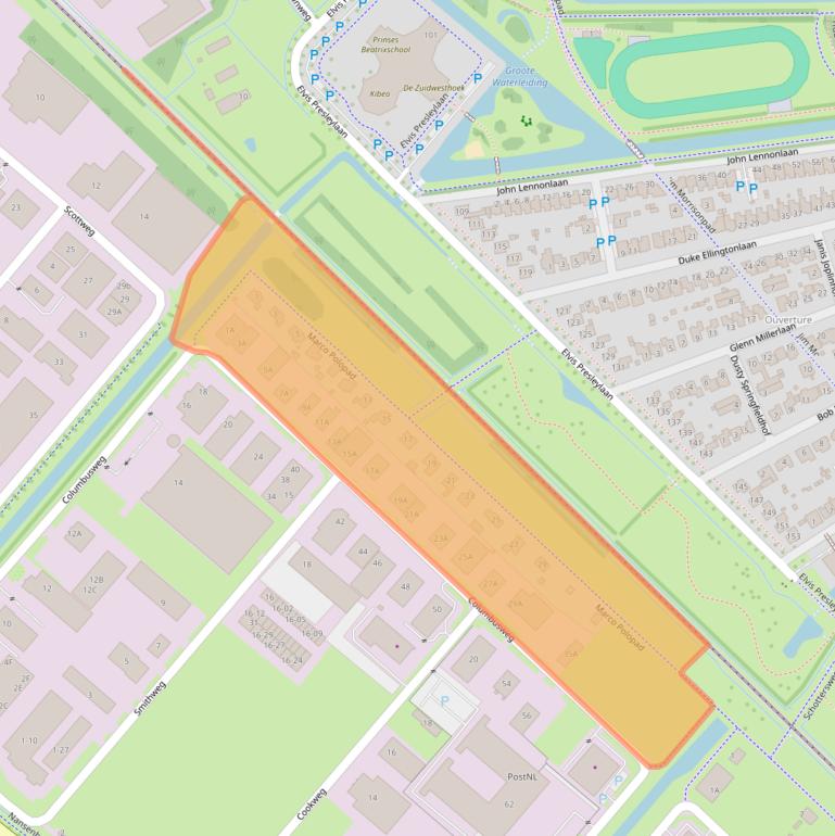 Kaart van postcodegebied 4462HA.