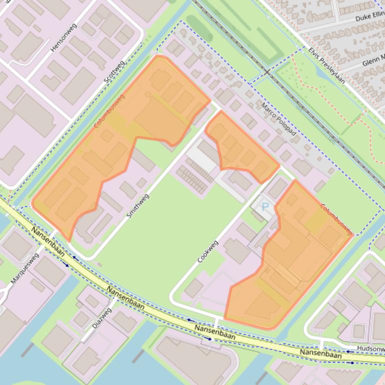 Kaart van postcodegebied 4462HB.