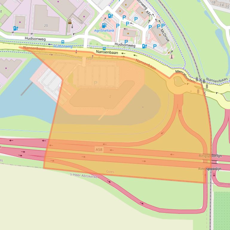 Kaart van postcodegebied 4462HK.