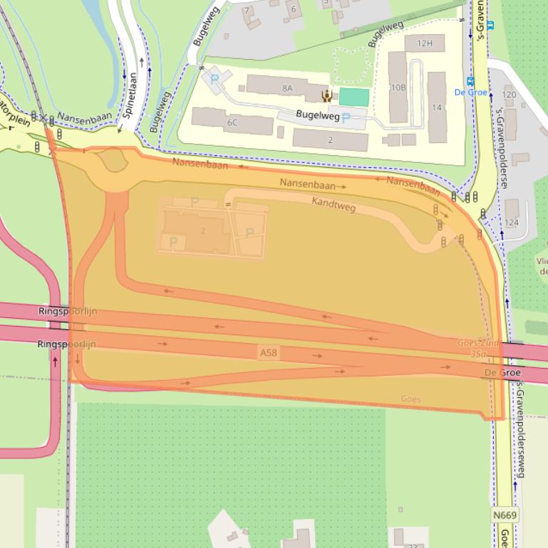 Kaart van postcodegebied 4462HZ.