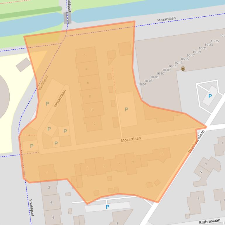 Kaart van postcodegebied 4462JS.