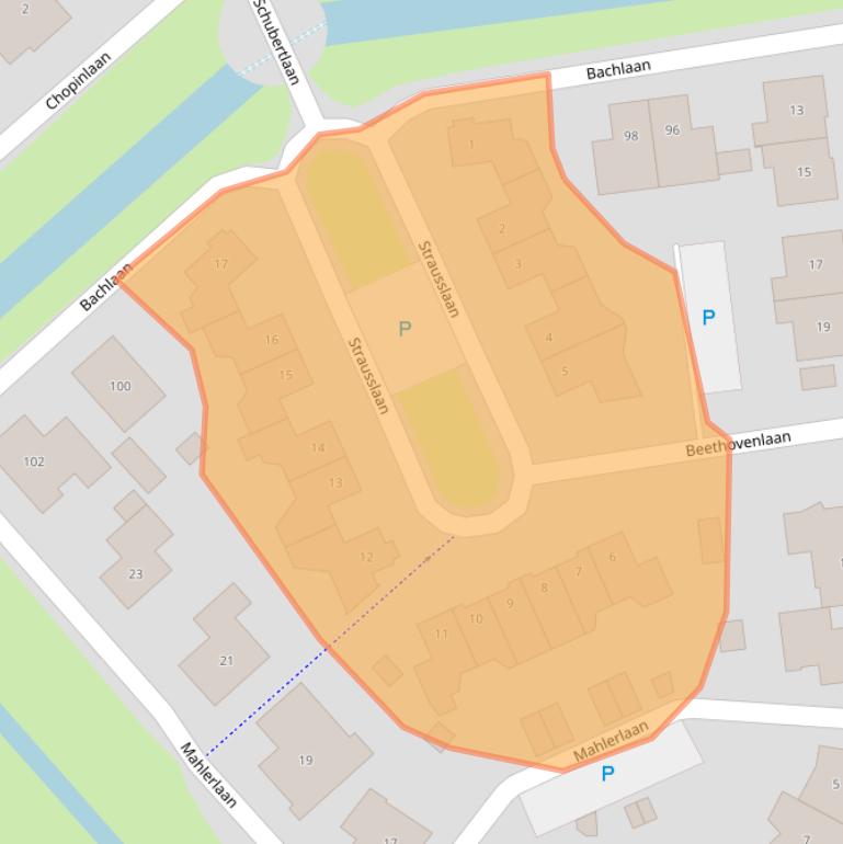 Kaart van postcodegebied 4462KC.