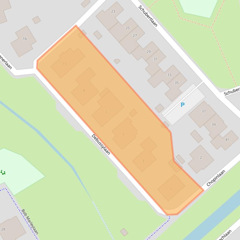 Kaart van postcodegebied 4462KE.