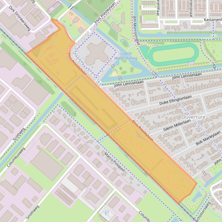 Kaart van postcodegebied 4462LA.