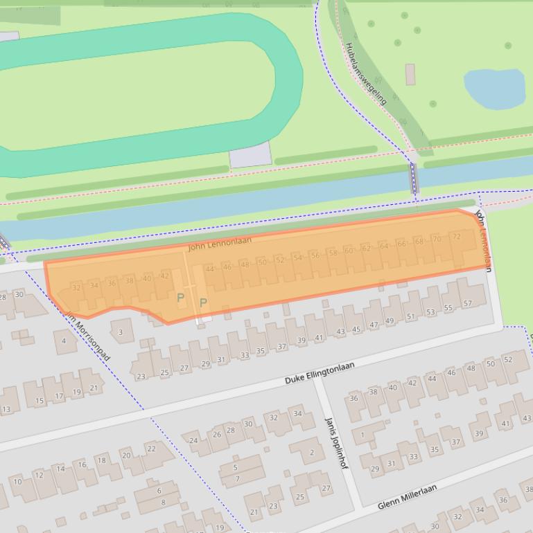 Kaart van postcodegebied 4462LD.
