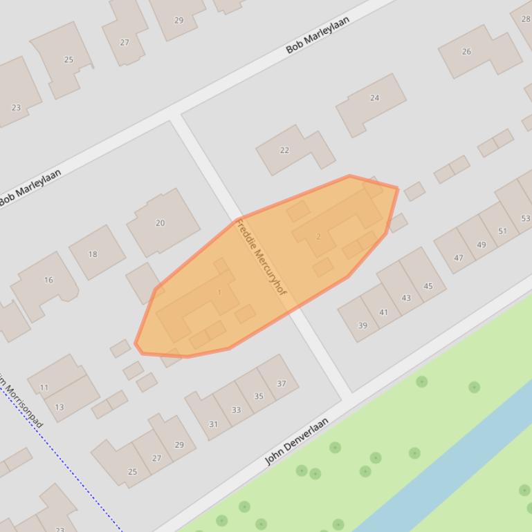 Kaart van postcodegebied 4462LT.