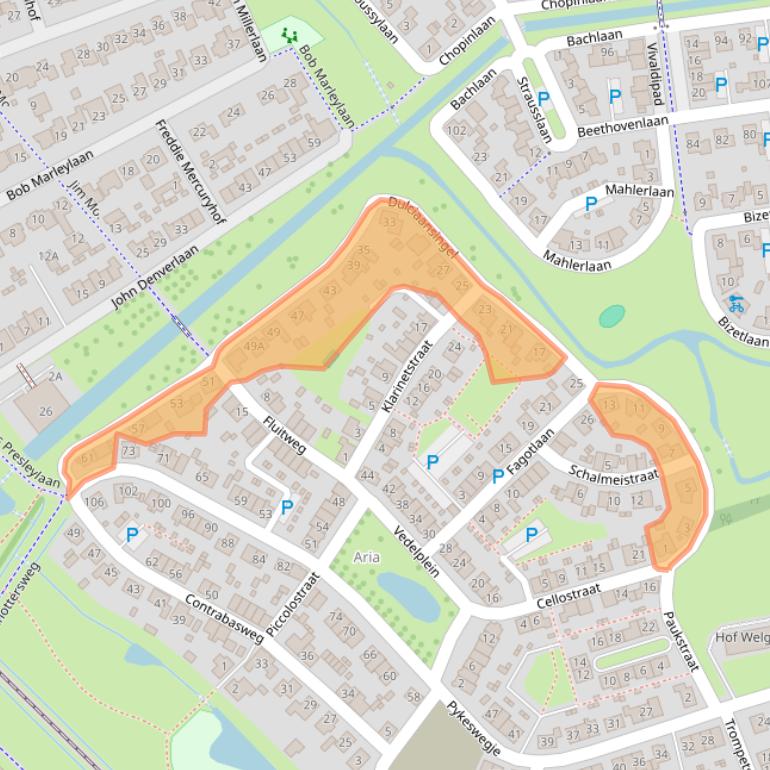 Kaart van postcodegebied 4462MA.