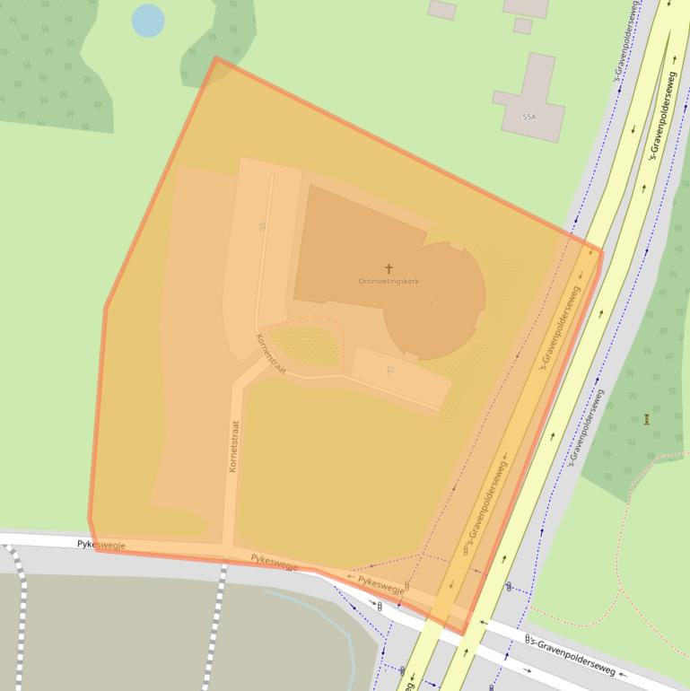 Kaart van postcodegebied 4462MV.