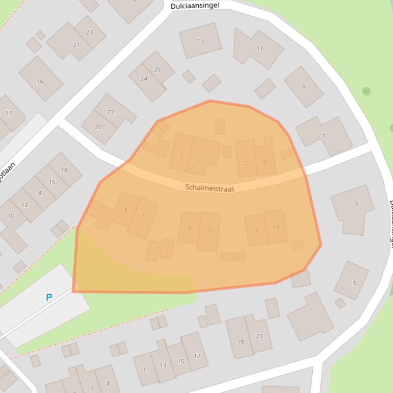 Kaart van postcodegebied 4462MX.