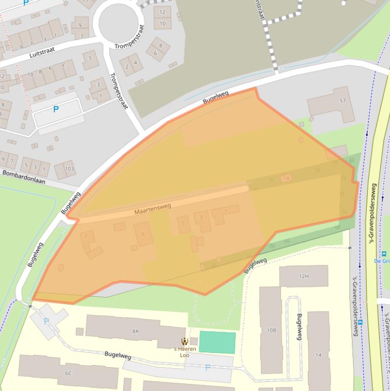 Kaart van postcodegebied 4462PB.