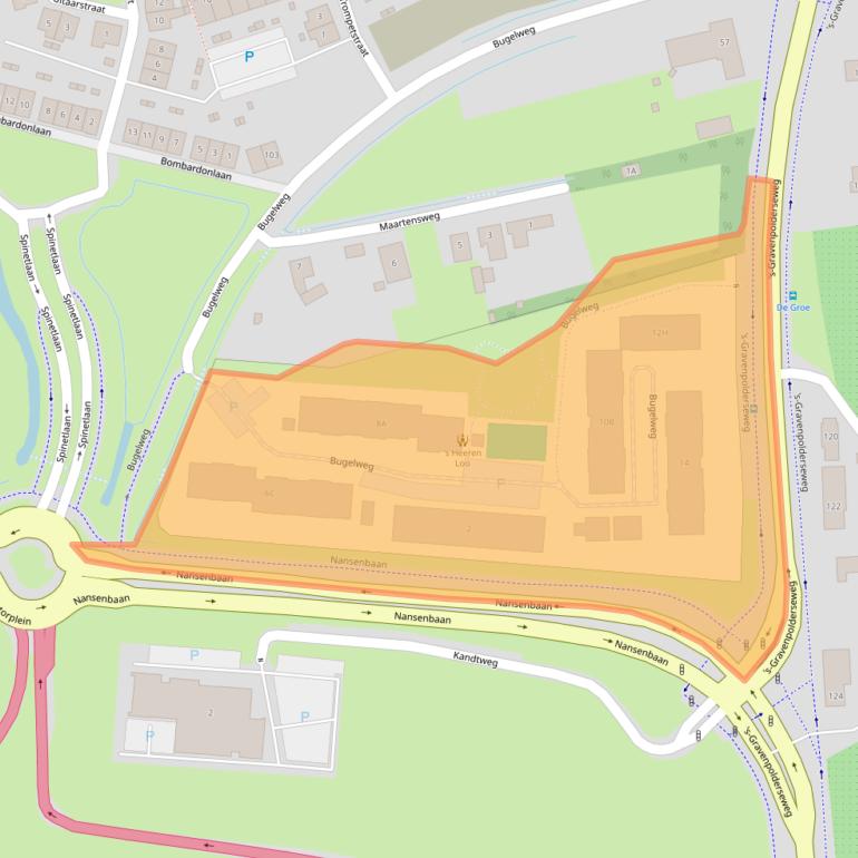 Kaart van postcodegebied 4462PE.