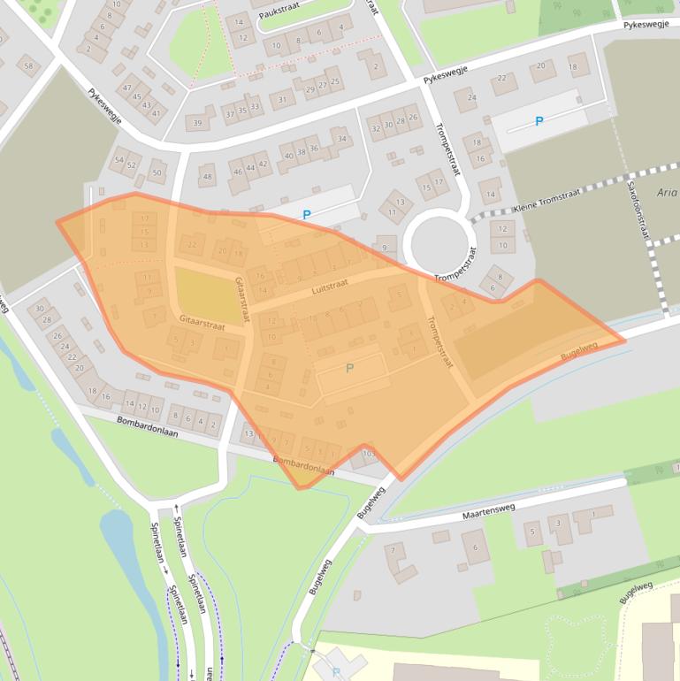 Kaart van postcodegebied 4462PG.