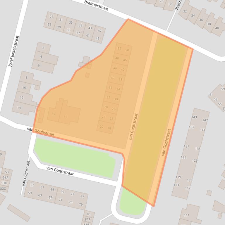 Kaart van postcodegebied 4462SH.