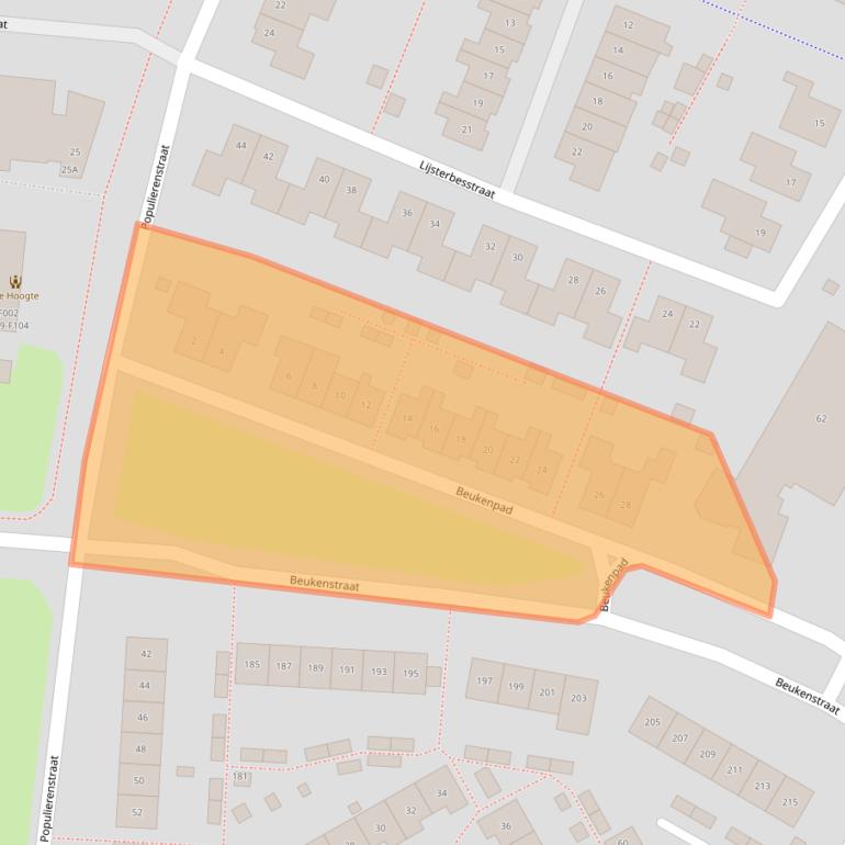 Kaart van postcodegebied 4462SZ.