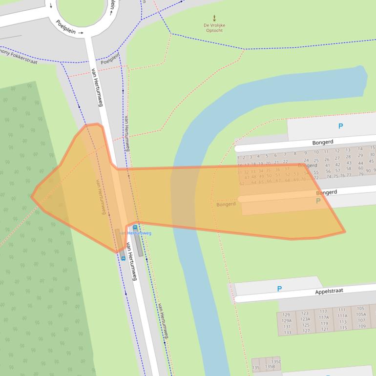 Kaart van postcodegebied 4462TB.