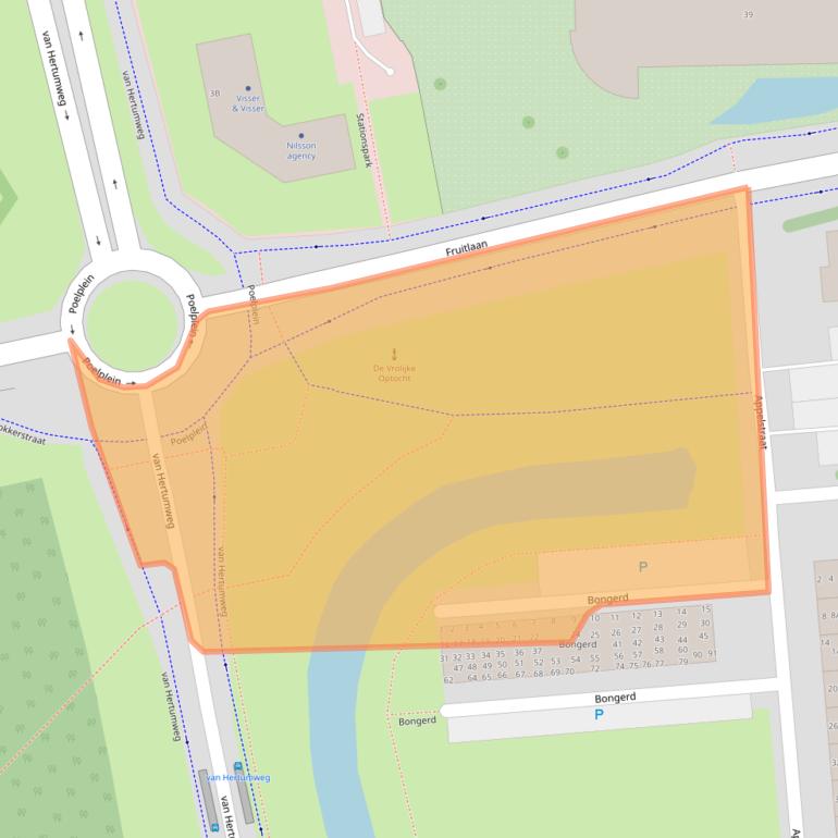 Kaart van postcodegebied 4462TC.