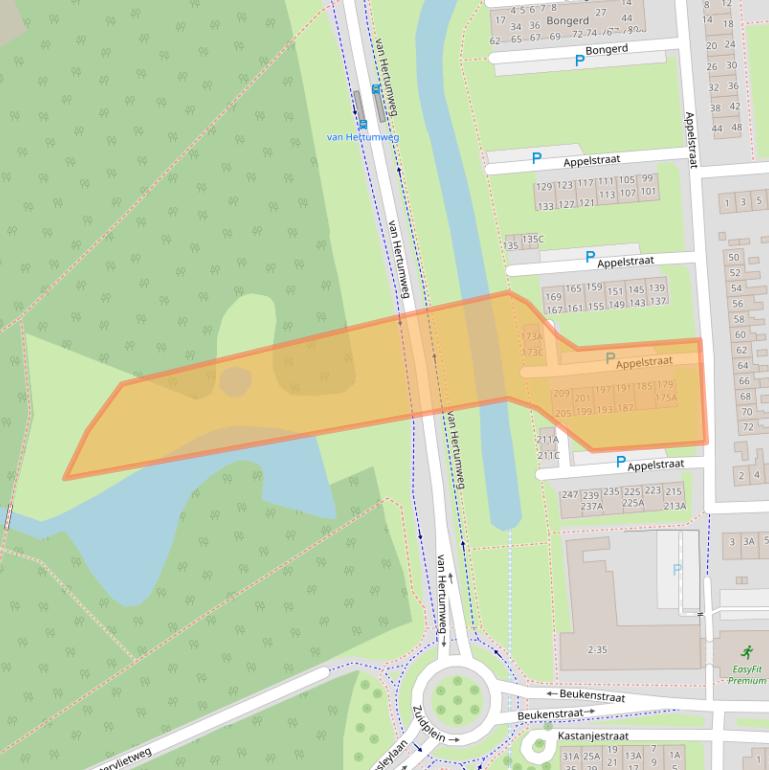 Kaart van postcodegebied 4462TJ.