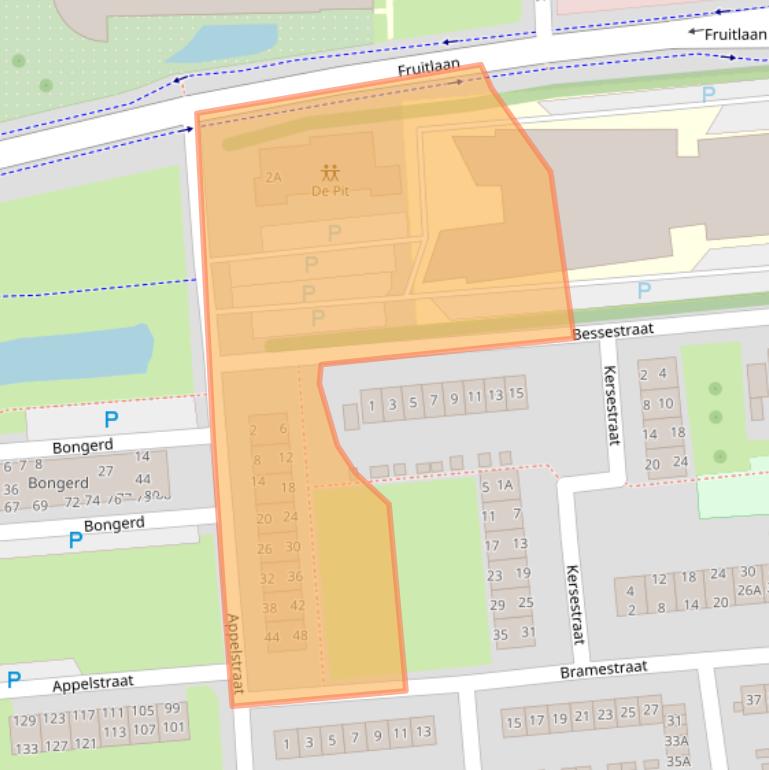 Kaart van postcodegebied 4462TL.