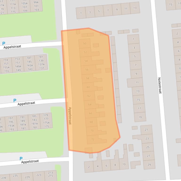 Kaart van postcodegebied 4462TM.