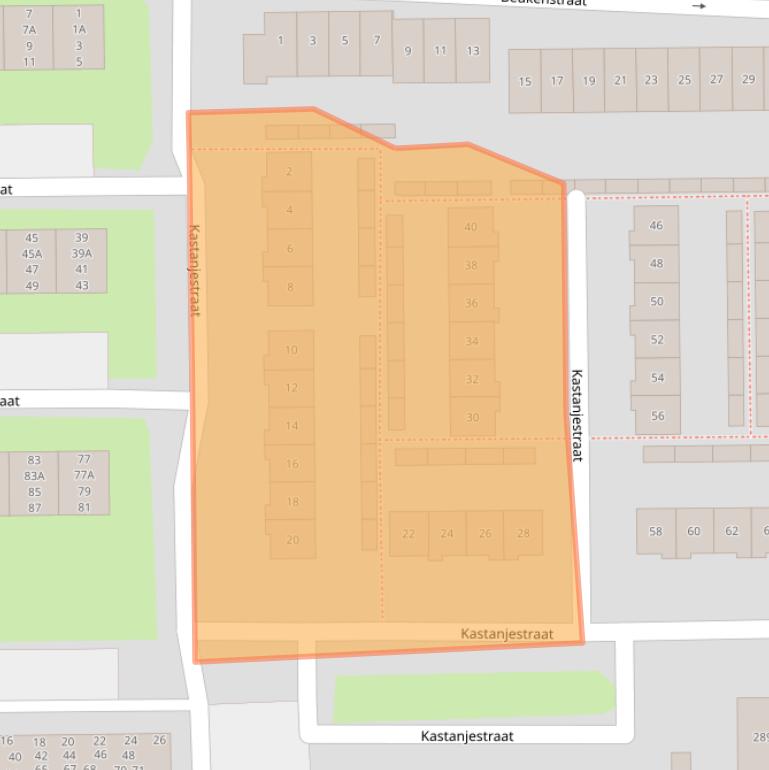 Kaart van postcodegebied 4462VE.