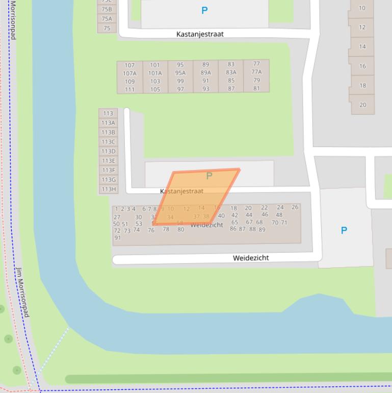 Kaart van postcodegebied 4462VM.