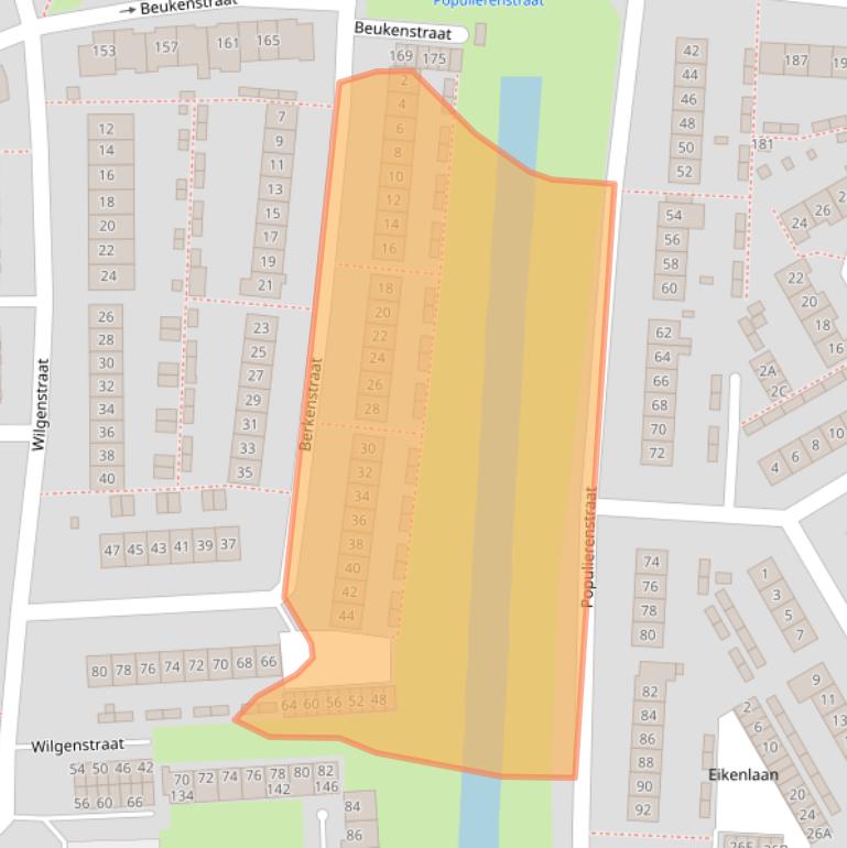 Kaart van postcodegebied 4462VX.