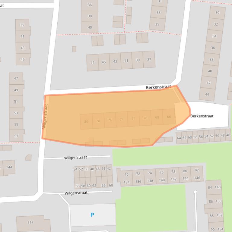 Kaart van postcodegebied 4462VZ.