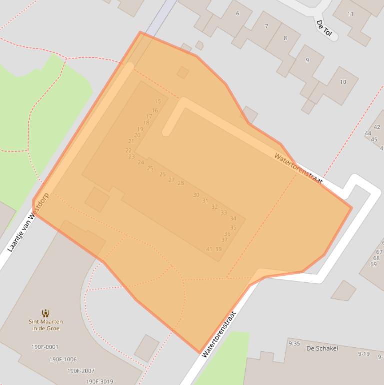 Kaart van postcodegebied 4462WC.