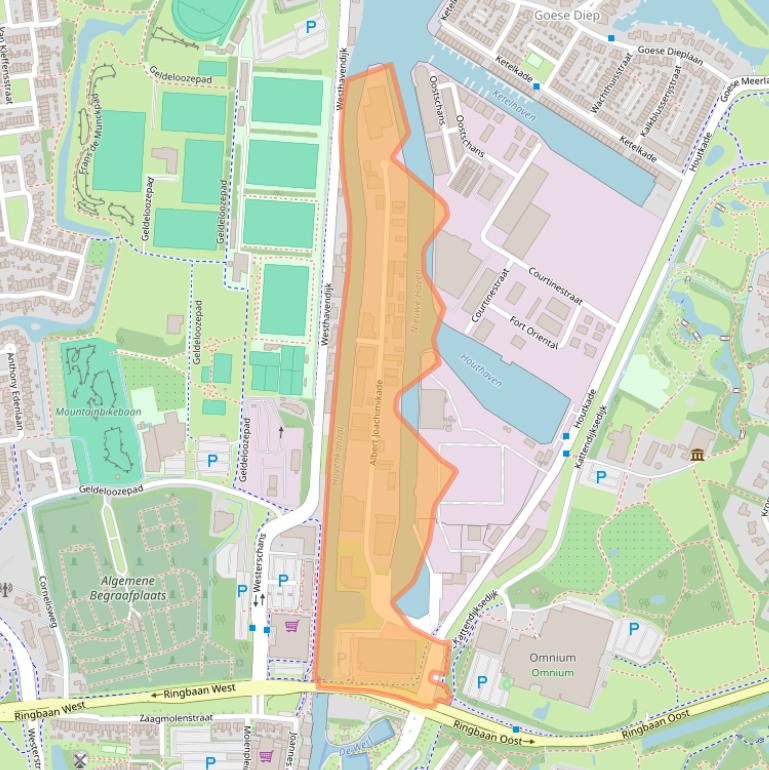 Kaart van postcodegebied 4463AA.