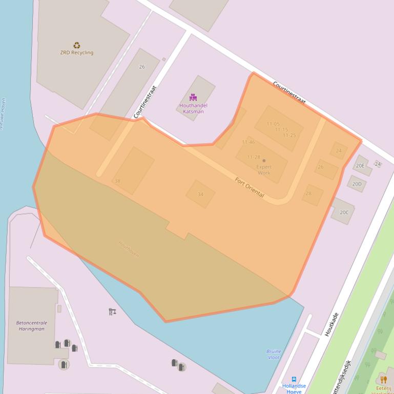 Kaart van postcodegebied 4463AP.