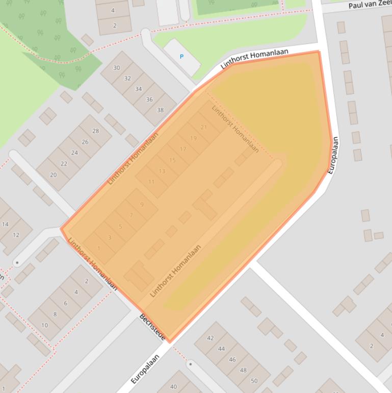 Kaart van postcodegebied 4463BT.