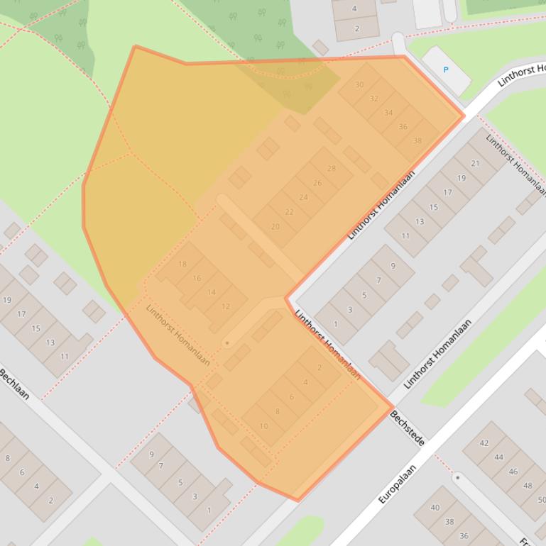 Kaart van postcodegebied 4463BV.