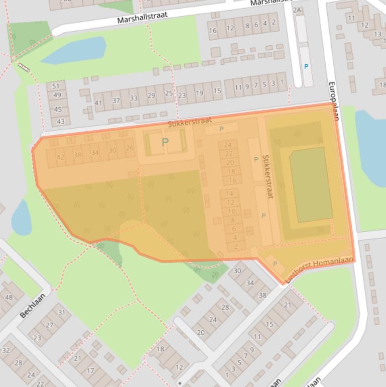 Kaart van postcodegebied 4463CM.