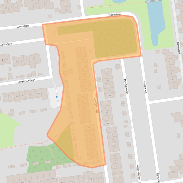 Kaart van postcodegebied 4463CR.