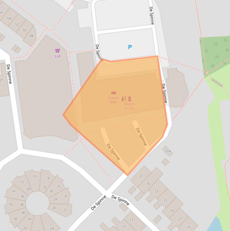 Kaart van postcodegebied 4463CZ.