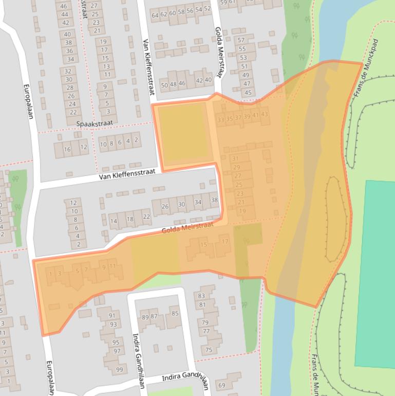 Kaart van postcodegebied 4463DC.