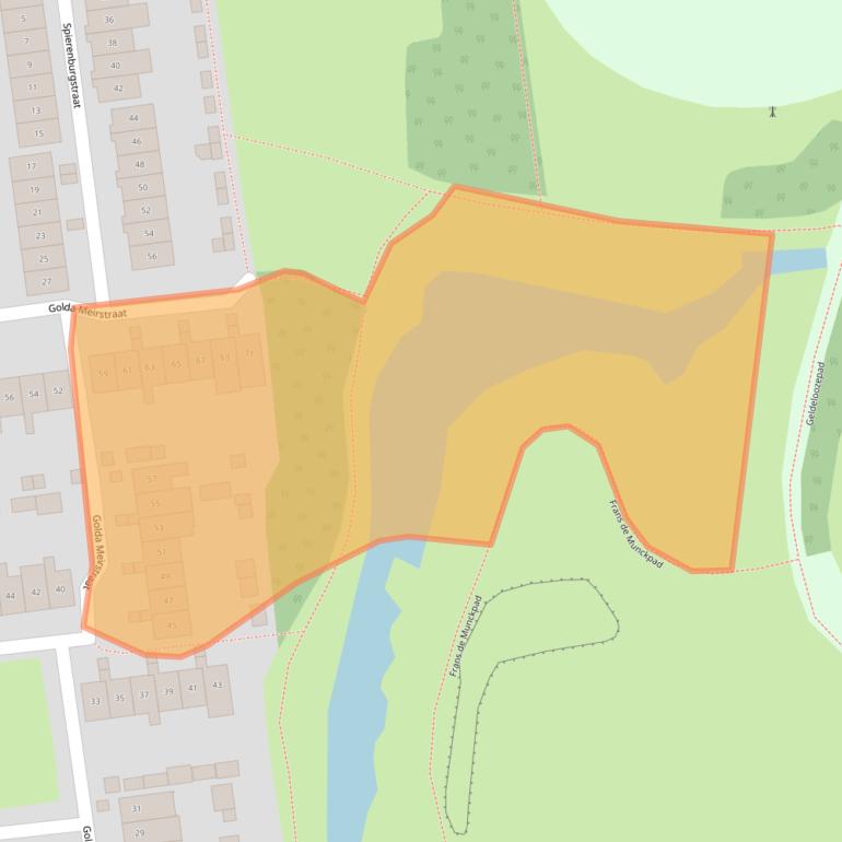 Kaart van postcodegebied 4463DD.