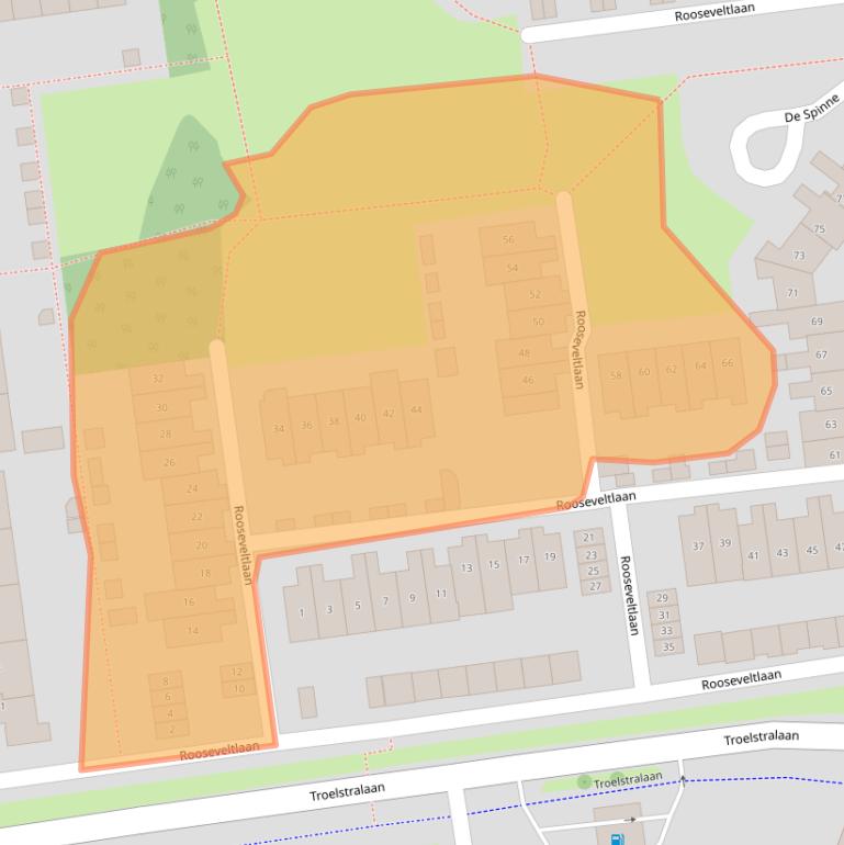 Kaart van postcodegebied 4463GK.