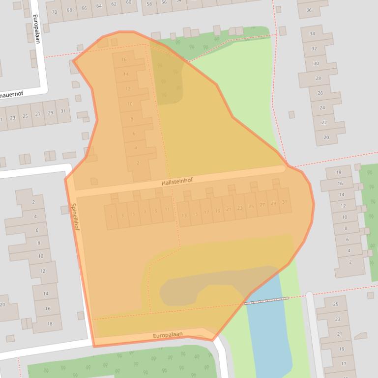 Kaart van postcodegebied 4463GN.