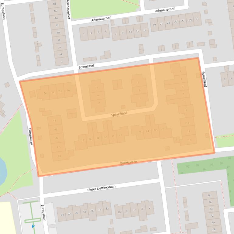 Kaart van postcodegebied 4463GP.